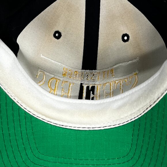 Vintage 90s Pittsburgh Steelers Snapback Hat Annco NFL Black Adjustable Cap - Picture 7 of 10